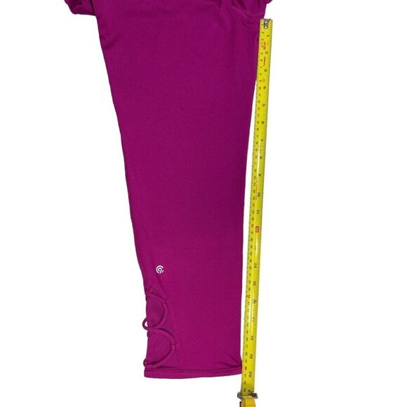 CHAMPION Girl's Cropped‎ Athletic Pants Size XL (14-16) Fuchsia Stretch Yoga Gym - Picture 9 of 12